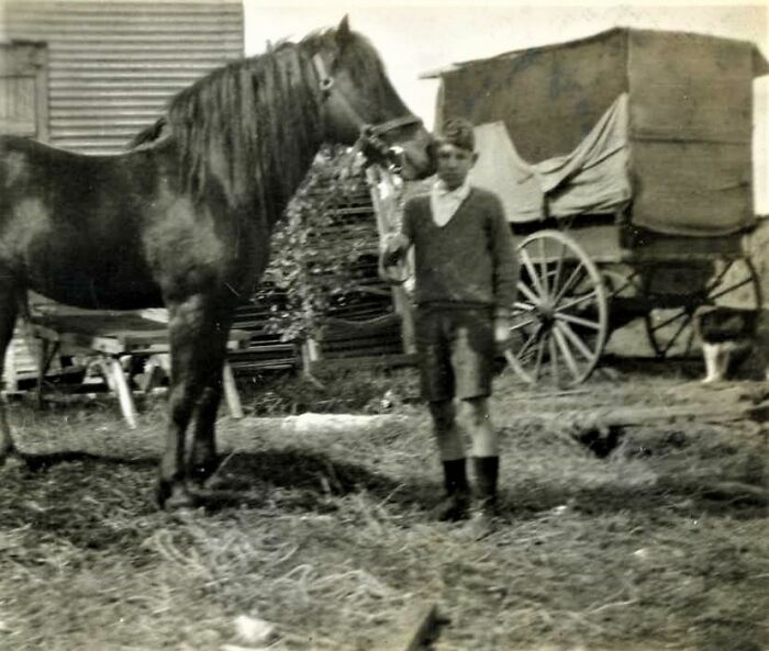 My Grandfather With His Pony
