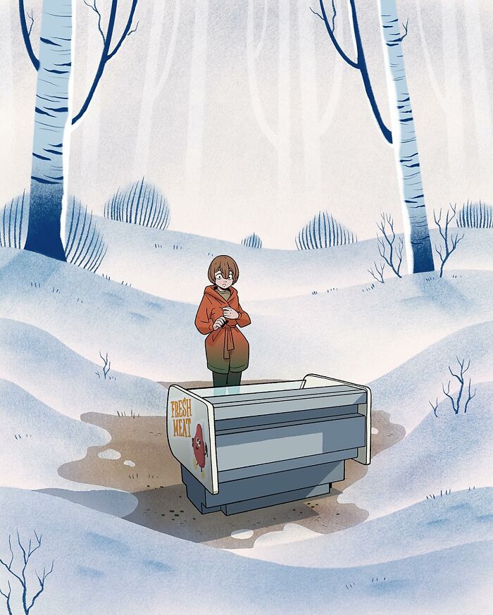 11 Nightmare-Inducing Stories Illustrated By This New York-Based Artist (New Pics)