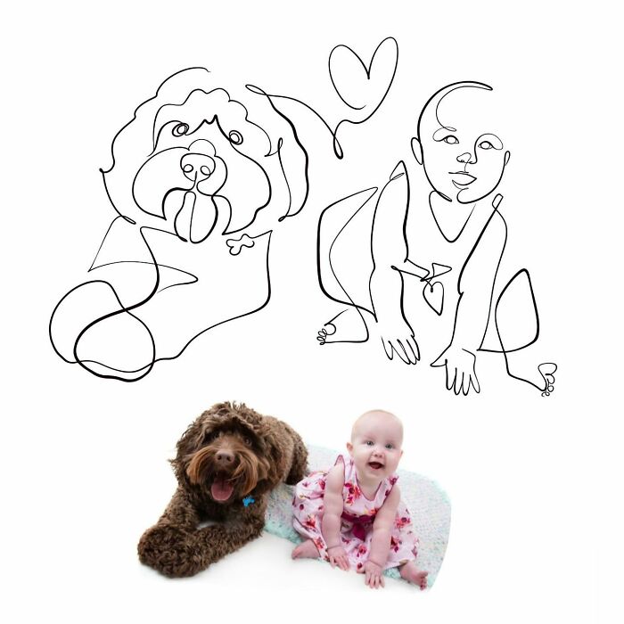 One Line Wonders: The Artist Captivating The Internet (28 Pics)