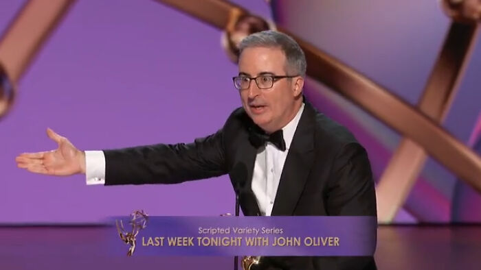 John Oliver Loses It In &ldquo;Unhinged&rdquo; Outburst After Emmys Speech Is Cut Short