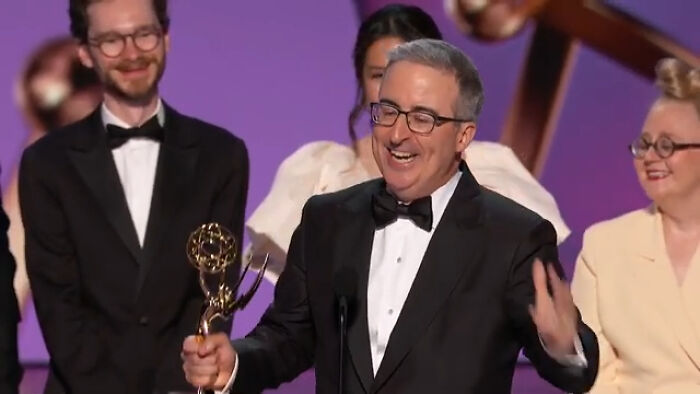 John Oliver Loses It In &ldquo;Unhinged&rdquo; Outburst After Emmys Speech Is Cut Short