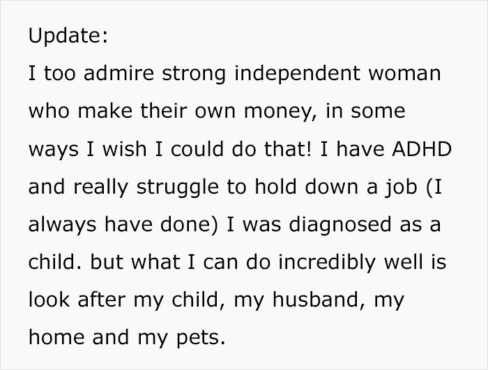 Wife Who Relies On Hubby To Support Family Pities Woman Who Works Full-Time, Angers Netizens