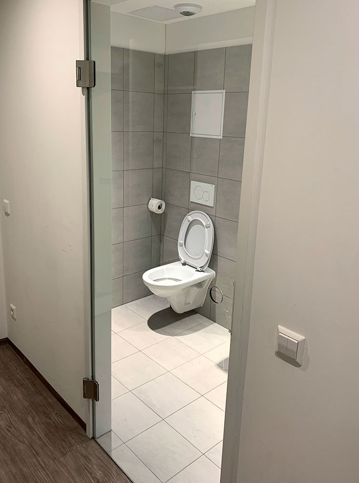 This Bathroom Door In An Airbnb In Vienna