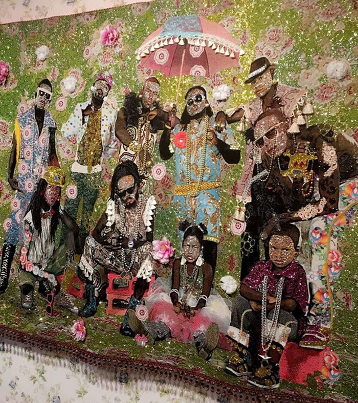 This Tapestry Hanging In The Room Of An Airbnb