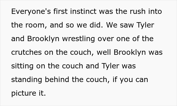 13YO Pulls Crutches Out Of Cousin's Hands And Throws Them Down Stairs, Mom Defends Him