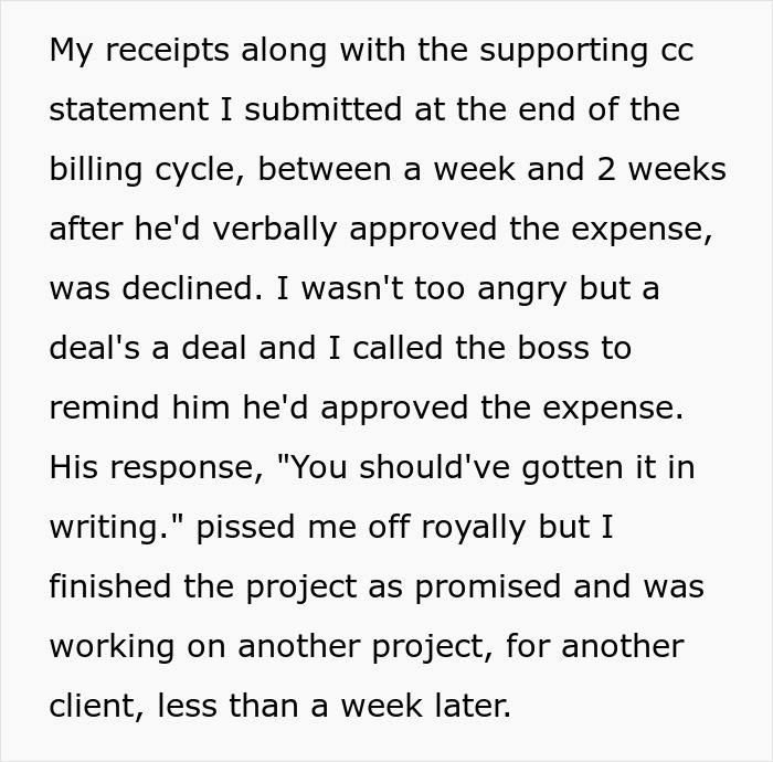 Boss Backs Out Of Verbal Agreement, Loses It After Employee Does The Same Thing To Him Boss Backs Out Of Verbal Agreement, Loses It After Employee Does The Same Thing To Him