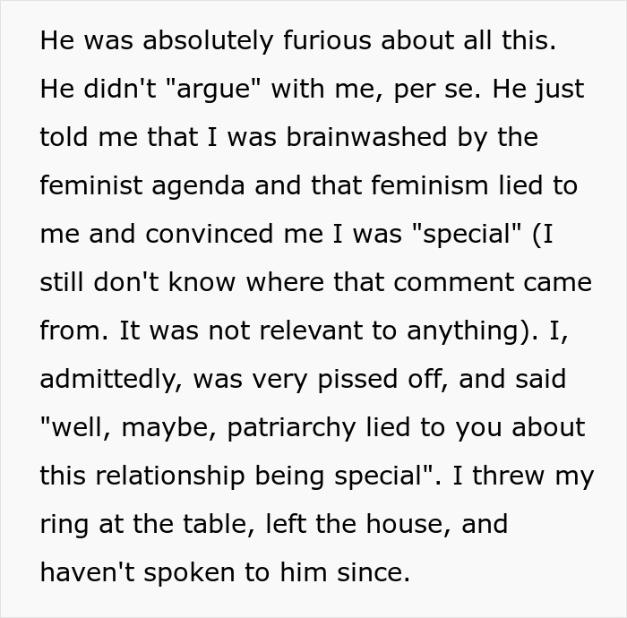 Man Proudly Berates Women To His Fianc&eacute;e, Is Shocked To Hear She&rsquo;s No Longer In Love With Him