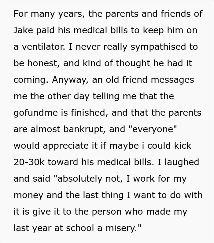 "I Can Afford It": Bully Goes Into A Coma, His Friends And Family Ask Victim For $20-30k