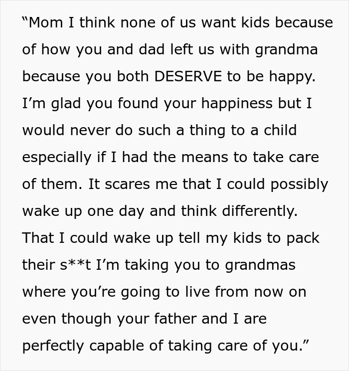 Parents Abandon 5 Sons in Search of Happiness, Years Later, Mom Is Shocked She Won&rsquo;t Have Grandkids