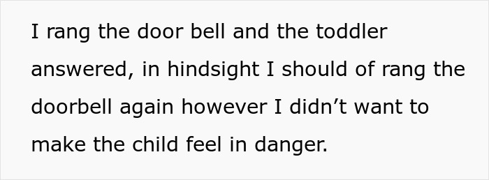 "I Saw The Cop Arrive": Service Guy Wants To Play It Safe After 4YO Kid Answers The Door