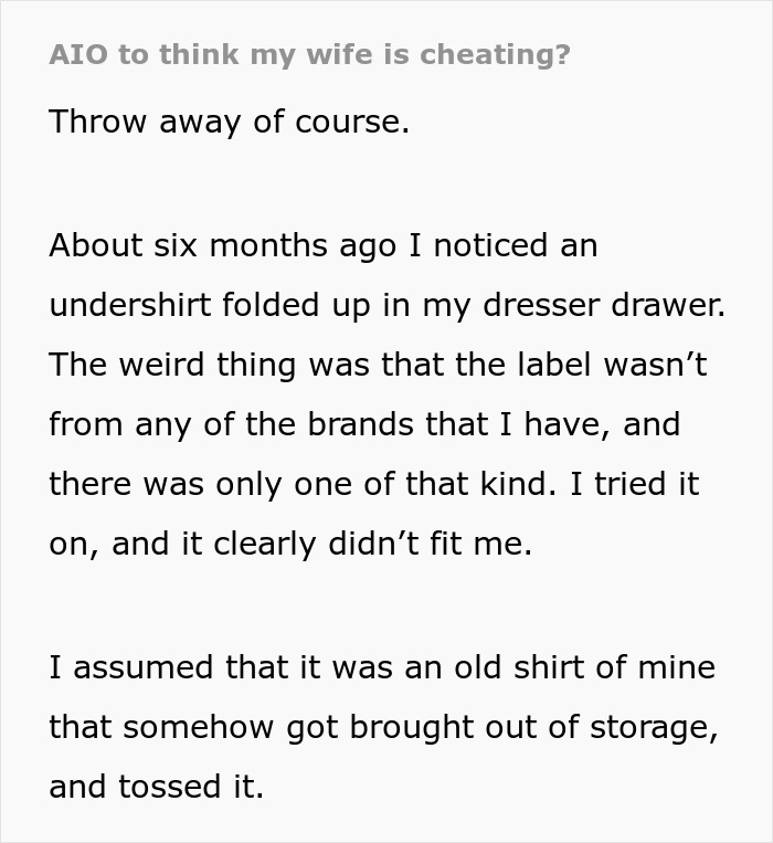 Guy Inexplicably Keeps Finding Other Men&rsquo;s Clothes In His House After Being Away, Wife Has No Idea