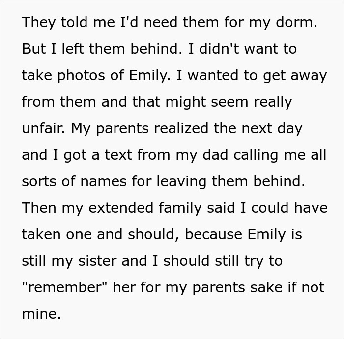 Parents Want 18YO To Forever Grieve Sister He Never Knew, Enraged He Won't Take Her Pic To Dorm Parents Want 18YO To Forever Grieve Sister He Never Knew, Enraged He Won't Take Her Pic To Dorm