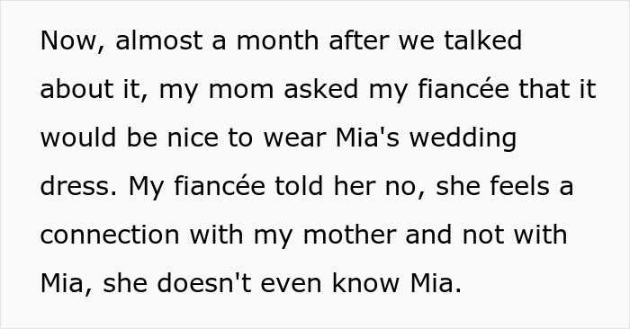 Dad Pressures His Soon-To-Be DIL To Wear His Late Wife&rsquo;s Wedding Dress Decades After She Died