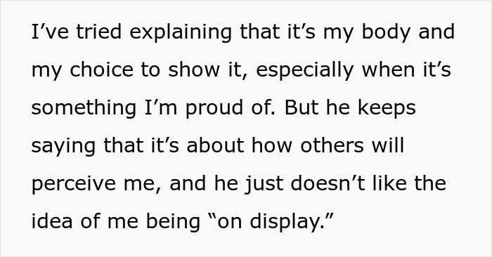 Text image discussing personal choice and perception related to sleeve tattoo visibility.