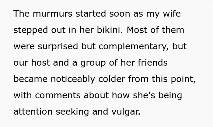 Ladies Condemn Friend's Bikini Out Loud During Poolside Gathering, Her Husband Loses It Completely Ladies Condemn Friend's Bikini Out Loud During Poolside Gathering, Her Husband Loses It Completely