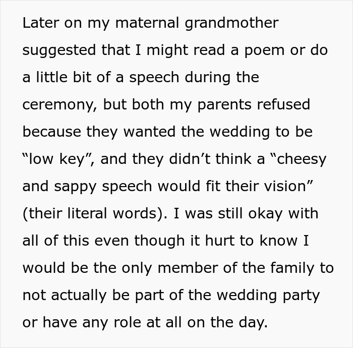 Parents Forget To Make Space For Their Youngest Daughter In Their Wedding, Get Publicly Shamed Parents Forget To Make Space For Their Youngest Daughter In Their Wedding, Get Publicly Shamed