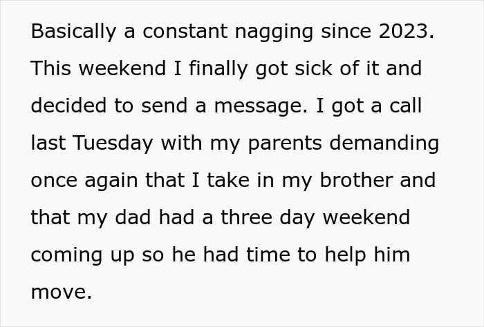 Person Takes A &ldquo;Wonderfully Evil&rdquo; Route To Make Parents Understand Their &ldquo;No&rdquo; To Taking Brother In