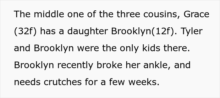 13YO Pulls Crutches Out Of Cousin's Hands And Throws Them Down Stairs, Mom Defends Him