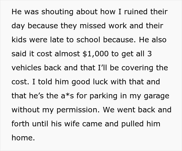 Neighbors Think They Can Park In Person&rsquo;s Garage Without Permission, Get A $1,000 Reality Check