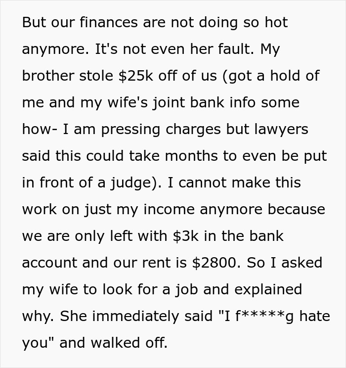 “She Never Would Have Agreed To Have A Baby”: Man Faces Divorce After Telling Wife To Get A Job “She Never Would Have Agreed To Have A Baby”: Man Faces Divorce After Telling Wife To Get A Job