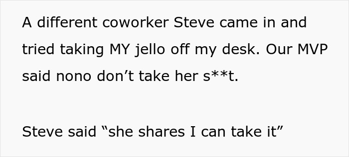 Woman Tired Of Office Food Thieves Locks Her Snacks Up, Gets Confronted By One Of Them Woman Tired Of Office Food Thieves Locks Her Snacks Up, Gets Confronted By One Of Them