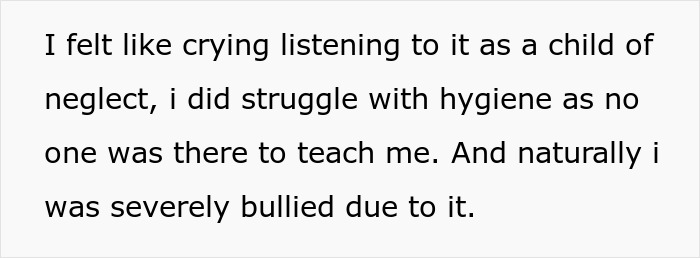 "I Want To Cry Just Thinking About What Happened": Person Called Out For Their Hygiene