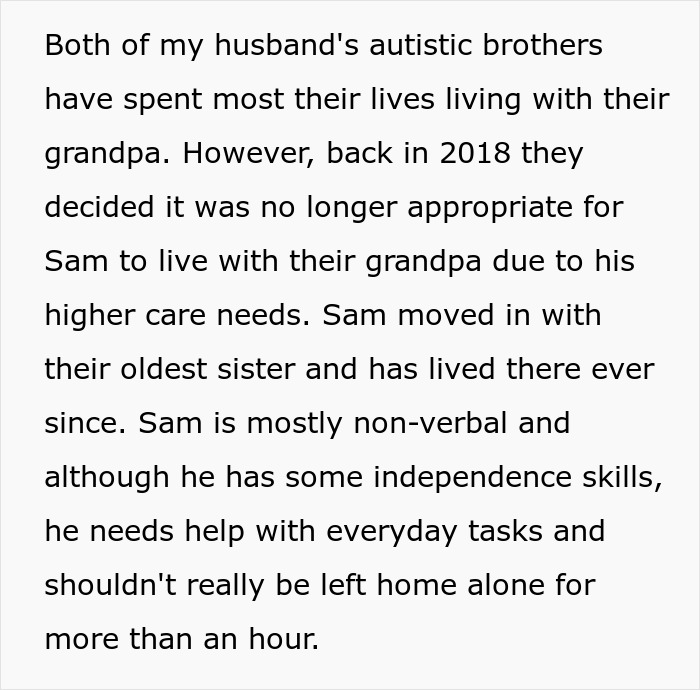 In-Laws Furious After Woman Refuses To Take In Husband's Autistic Twin In-Laws Furious After Woman Refuses To Take In Husband's Autistic Twin