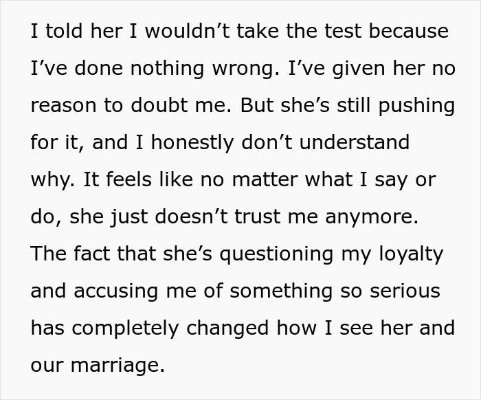 “I'm Betraying My Integrity”: Man Refuses To Take A Paternity Test For His Wife’s Friend’s Baby “I'm Betraying My Integrity”: Man Refuses To Take A Paternity Test For His Wife’s Friend’s Baby