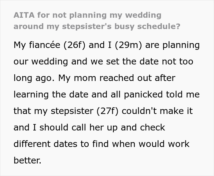 “How I Could Say That”: Mom Wants Son To Change His Wedding Date, Gets A Reality Check “How I Could Say That”: Mom Wants Son To Change His Wedding Date, Gets A Reality Check