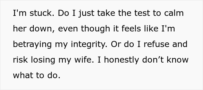 “I'm Betraying My Integrity”: Man Refuses To Take A Paternity Test For His Wife’s Friend’s Baby “I'm Betraying My Integrity”: Man Refuses To Take A Paternity Test For His Wife’s Friend’s Baby