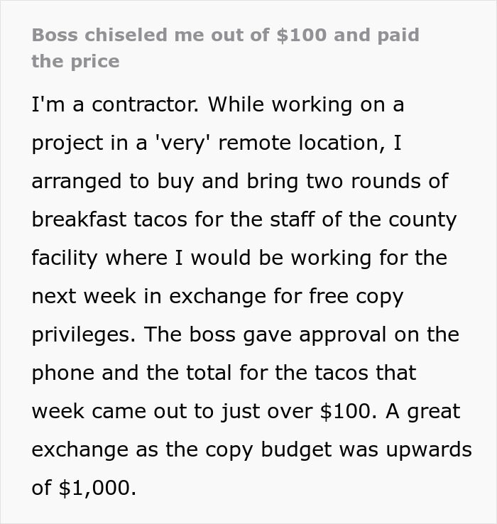 Boss Backs Out Of Verbal Agreement, Loses It After Employee Does The Same Thing To Him Boss Backs Out Of Verbal Agreement, Loses It After Employee Does The Same Thing To Him