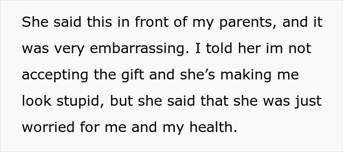 &ldquo;It Was Very Embarrassing&rdquo;: Teen Refuses Aunt&rsquo;s Fat-Shaming Birthday Gift, Upsets Parents