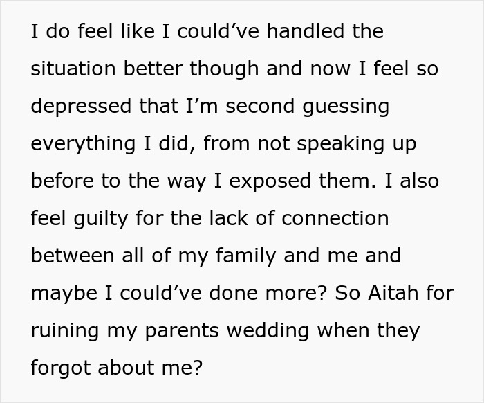 Parents Forget To Make Space For Their Youngest Daughter In Their Wedding, Get Publicly Shamed Parents Forget To Make Space For Their Youngest Daughter In Their Wedding, Get Publicly Shamed