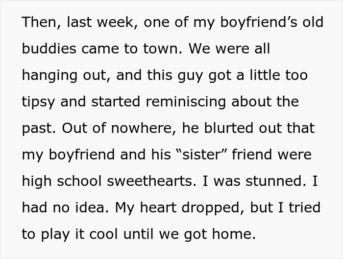 Man&rsquo;s &ldquo;Sister&rdquo; Is Actually His High School Ex, GF Confronts Him After Friend Reveals The Secret
