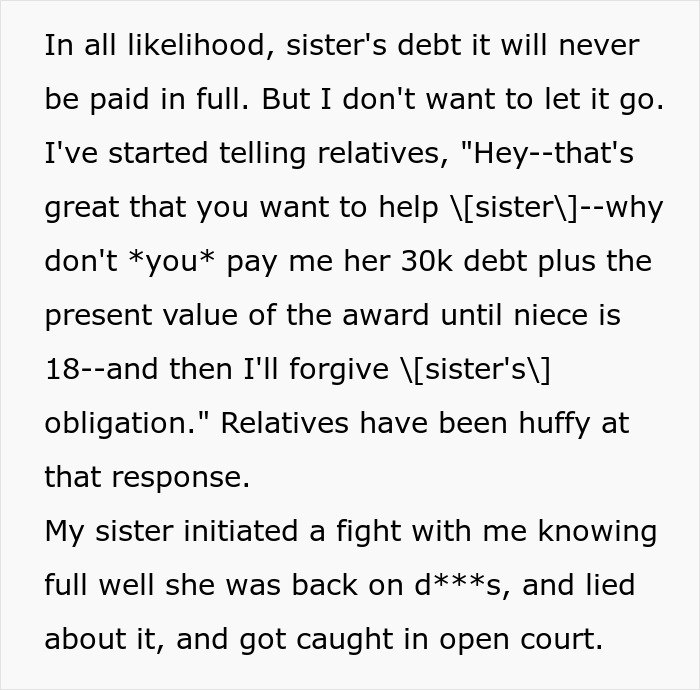 "I Don't Want To Let It Go": Guy Won't Change His Mind Over Child Support From Sister For Her Kid