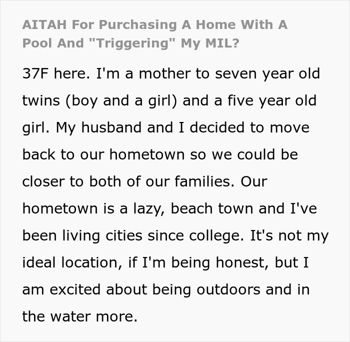 Family Buys Their Dream House, It Causes A Major Traumatic Response From MIL Family Buys Their Dream House, It Causes A Major Traumatic Response From MIL