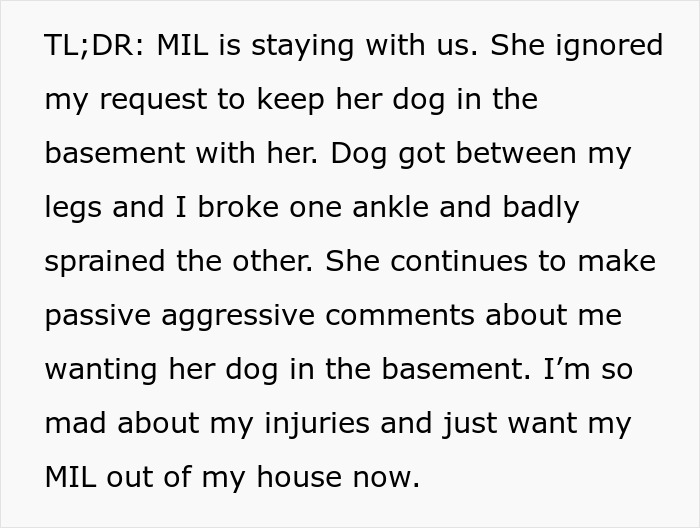 &ldquo;This Was All Her Fault&rdquo;: Woman Ends Up Badly Injured After MIL Ignores Her One And Only Rule