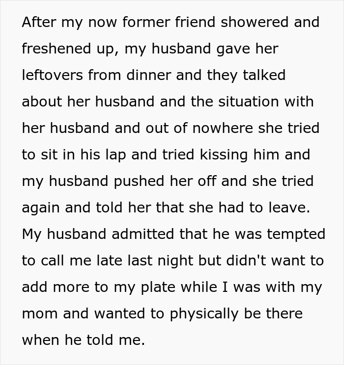 Text describing a guest's inappropriate actions leading to being told to leave, highlighting a friendship ending. Text describing a guest's inappropriate actions leading to being told to leave, highlighting a friendship ending.