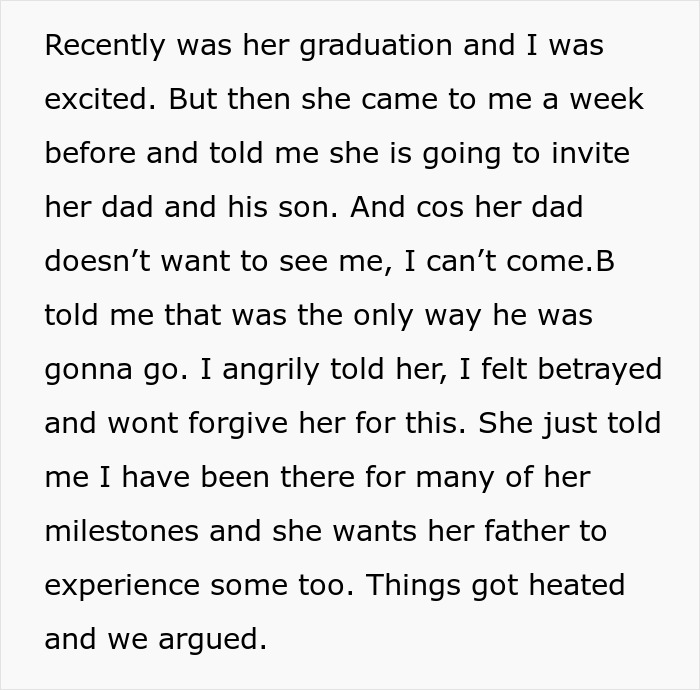 Mom Asks If She’s Wrong For Ruining Daughter’s Graduation To Teach Her A Lesson After A Betrayal Mom Asks If She’s Wrong For Ruining Daughter’s Graduation To Teach Her A Lesson After A Betrayal