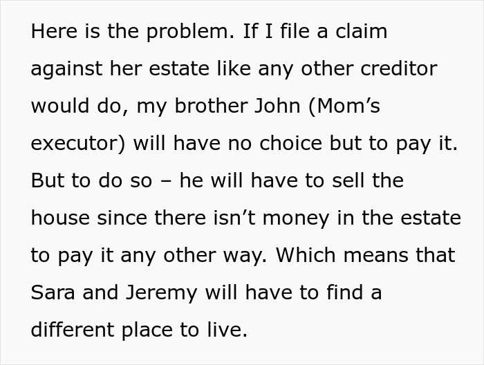Woman Causes Family Drama By Refusing To Forgive Late Mom&rsquo;s Debt And Demanding That Sister Pay It