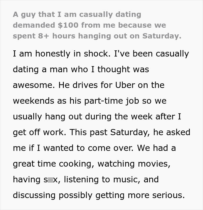 Man Expects Date To Make Up For The Time He Wasn’t Working, Won’t Let Her Leave Until She Does Man Expects Date To Make Up For The Time He Wasn’t Working, Won’t Let Her Leave Until She Does