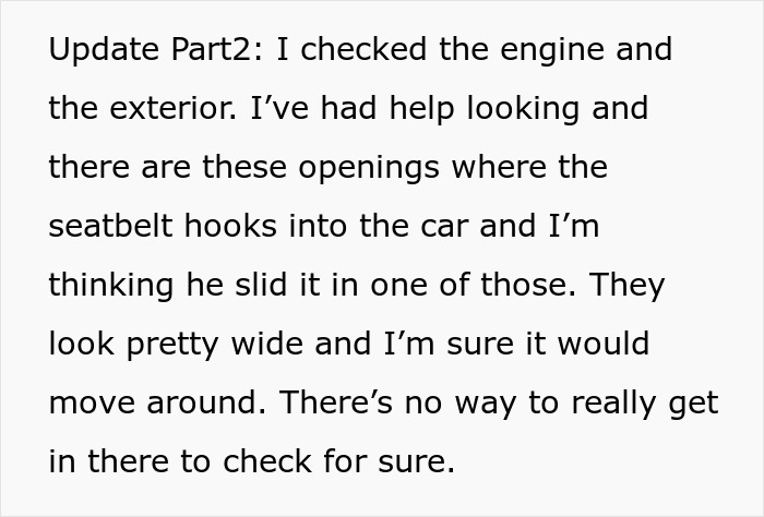 BF Says He Wants To Be Certain That His GF Is "Solid", Decides To Hide AirTag In Her Car BF Says He Wants To Be Certain That His GF Is "Solid", Decides To Hide AirTag In Her Car