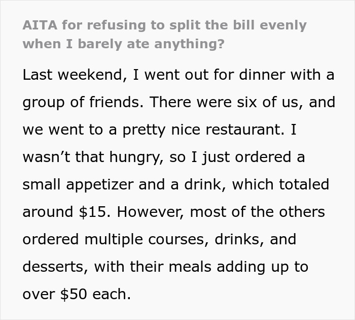 Woman Faces Backlash For Refusing To Pay For Expensive Meals She Didn&rsquo;t Order