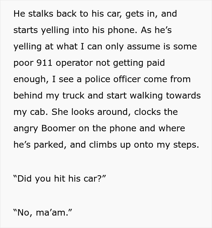 Trucker Refuses To Let Jerk Boomer Have His Way, Waits Patiently As He Screws Himself Up Trucker Refuses To Let Jerk Boomer Have His Way, Waits Patiently As He Screws Himself Up