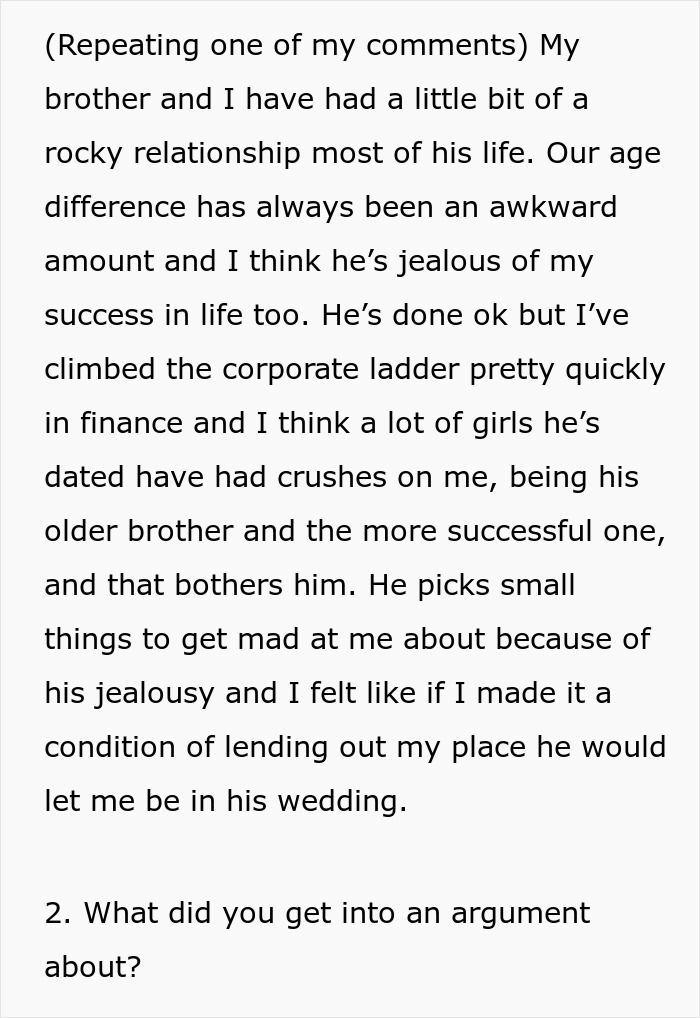 Brother Is Uninvited From Wedding For Being An "Addict", He Then Cancels Free Venue In Response