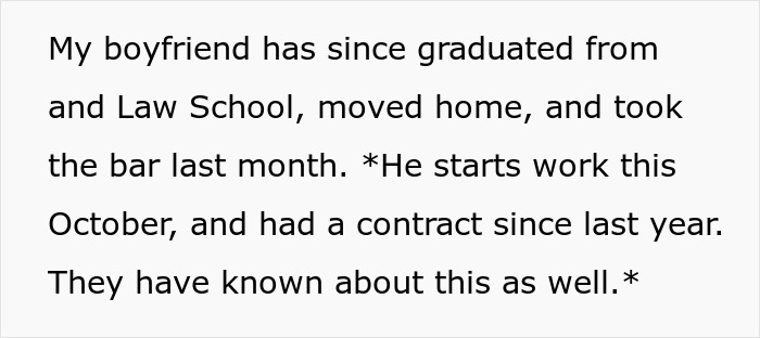 Text discussing choice between parents and BF, focusing on BF's achievements and future plans in legal career. Text discussing choice between parents and BF, focusing on BF's achievements and future plans in legal career.