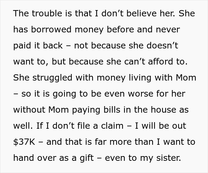 Woman Causes Family Drama By Refusing To Forgive Late Mom&rsquo;s Debt And Demanding That Sister Pay It