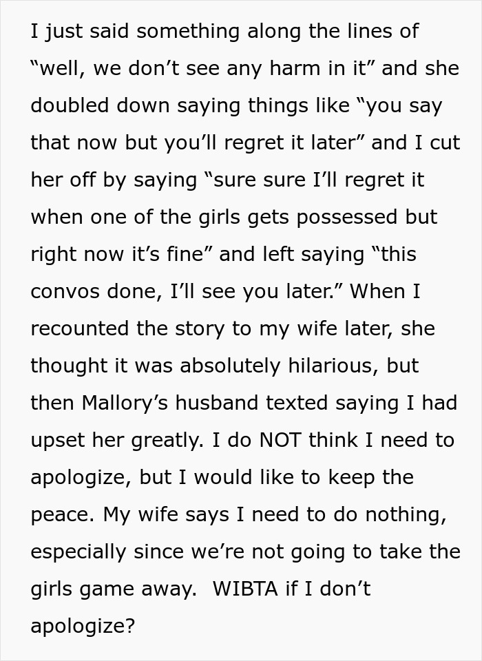 Elderly Neighbor Wants An Apology From Mom After She Laughs At Her Warnings About Kids&rsquo; Ouija Board