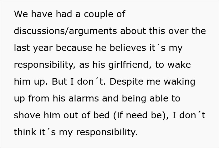 Woman Refuses To Wake BF Up In The Morning, He Almost Loses His Job Over It