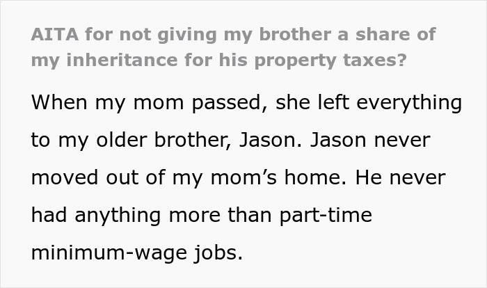 "He Needed The Money More Than Us": Sisters Refuse To Give Brother Any Inheritance